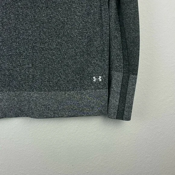 Under Armour Sweatshirt Women's Size S Threadborne HeatGear Hoodie Athletic Gray - Picture 5 of 8